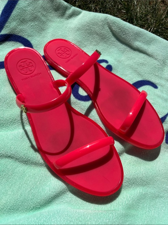 Tory Burch Shoes - TORY BURCH MINI MILLER JELLY SANDALS Vibrant Pink Size 7